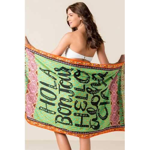 Hola Boujour Beach Towel Blanket